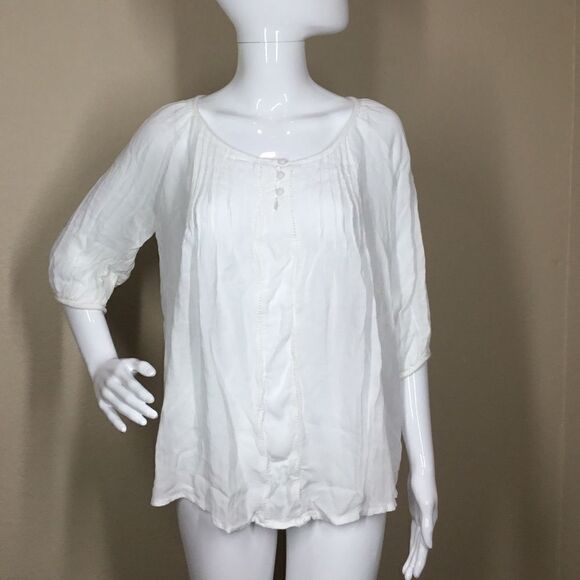 Passport Pleated Boho Top C4 - Picture 1 of 6